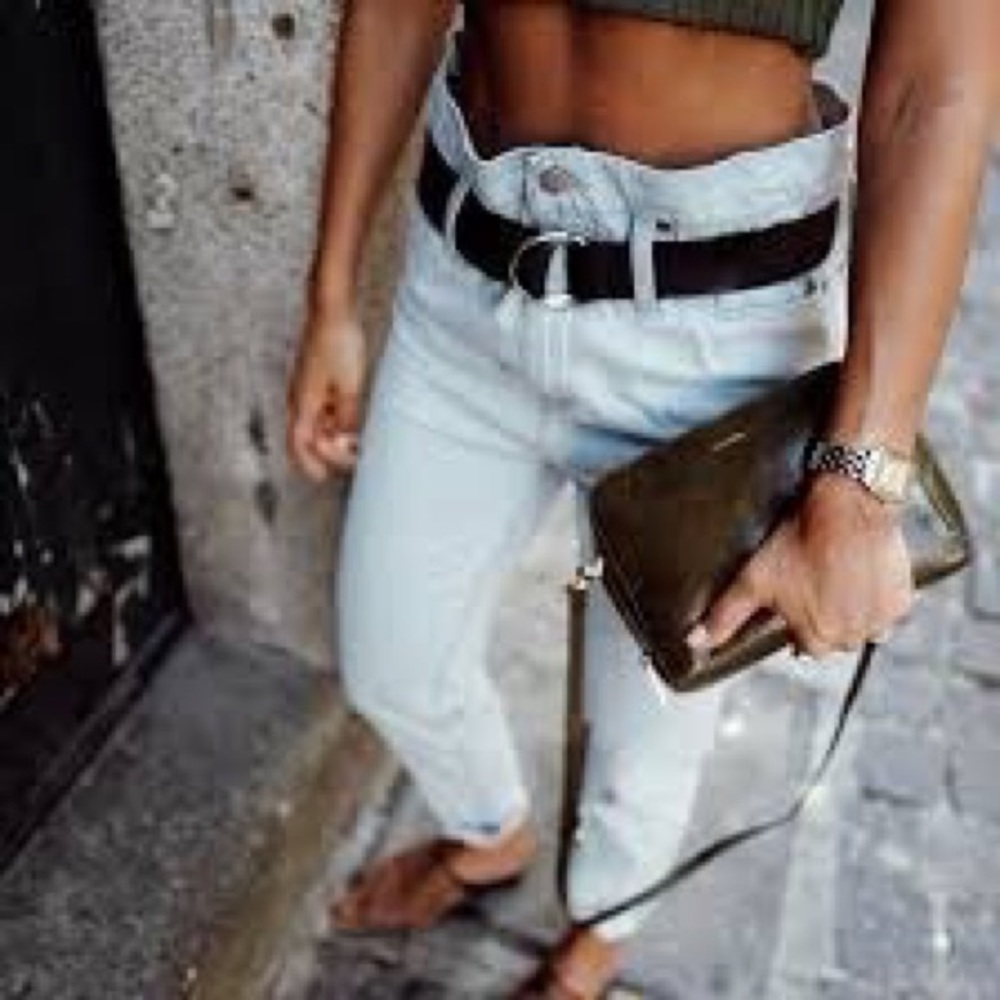 IRO Aven Jeans Paper Bag Waist with Belt 25 - Picture 2 of 8